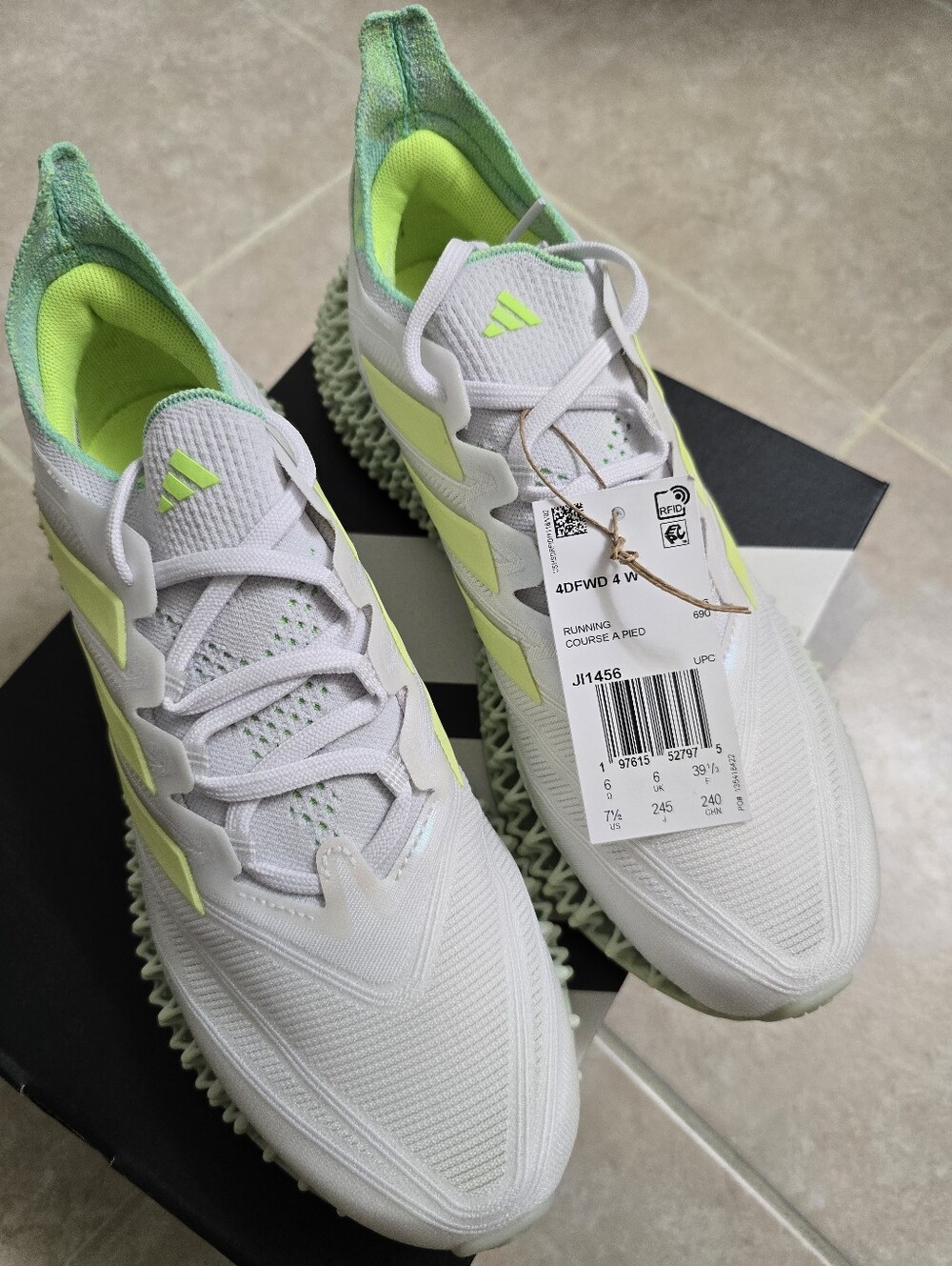 adidas 4D FWD Women’s Sneakers Gray Green - Picture 7 of 8